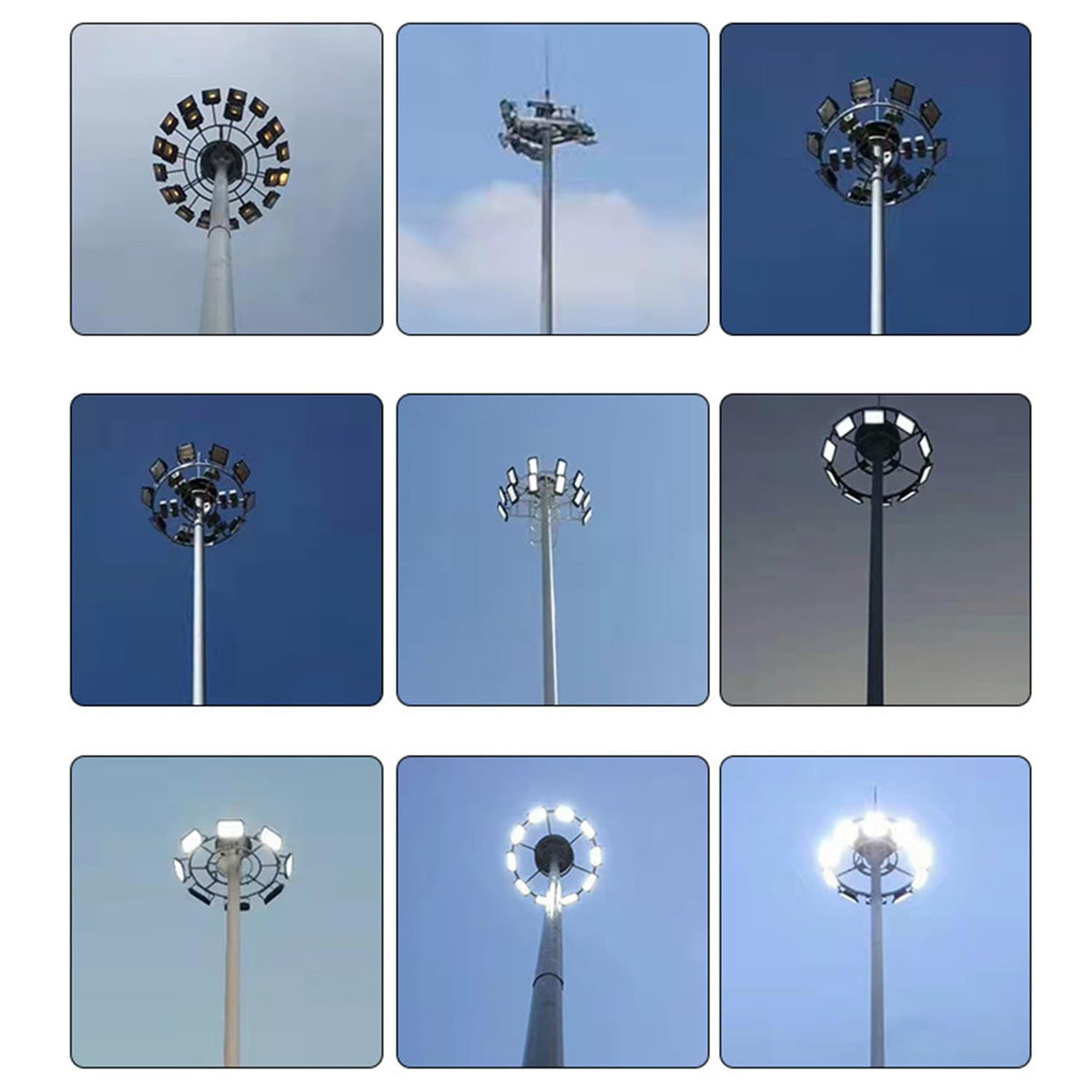 BIRITALO 36000LM LED Stadium Flood Light Commercial 1500W Equivalent LED Arena Lighting Wall Mount Floodlights Outdoor 5500K 85-277V Waterproof 240W Shoebox Fixture for Court,Street,Yard 3 Pack
