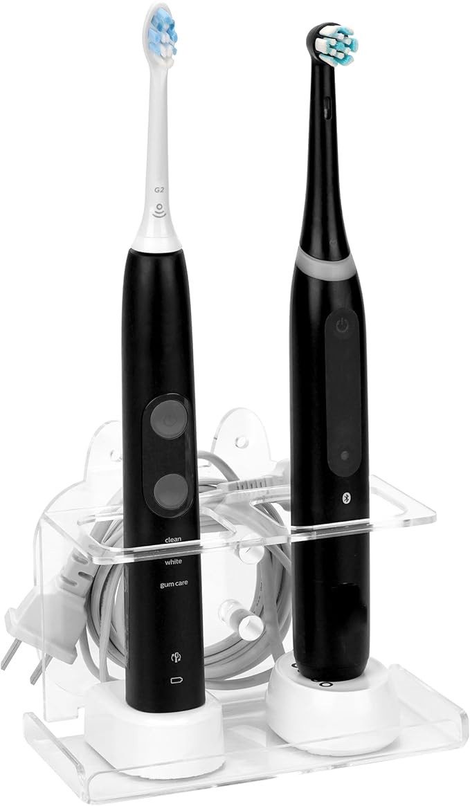 Electric Toothbrush Holder Wall Mounted, Electric Toothbrush Cord Organizer