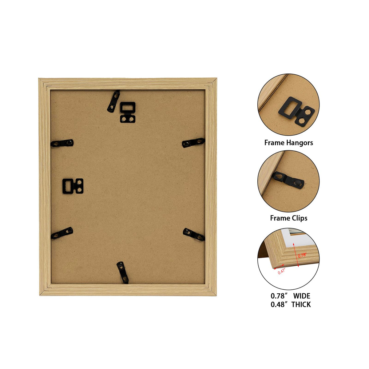 TransGreen 12x16 Picture Frame Set of 3, Photo Frame Display 9x12 Pictures with Mat or 12x16 without Mat, Hang on the Wall, Beige
