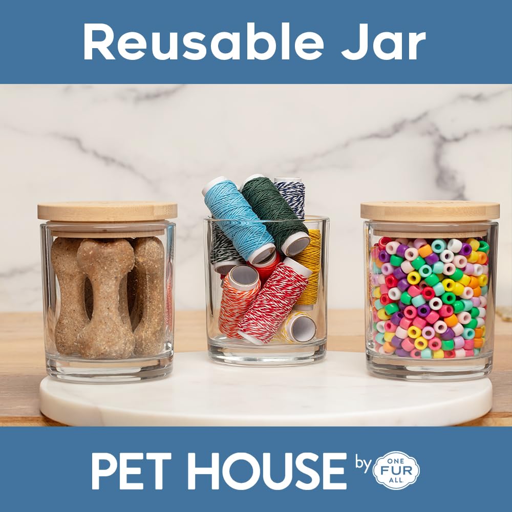Pet House Candles, Scented Candles for Pet Homes, Natural Plant-Based, 60 Hour Burn Time - Pink Sugar, 9 oz