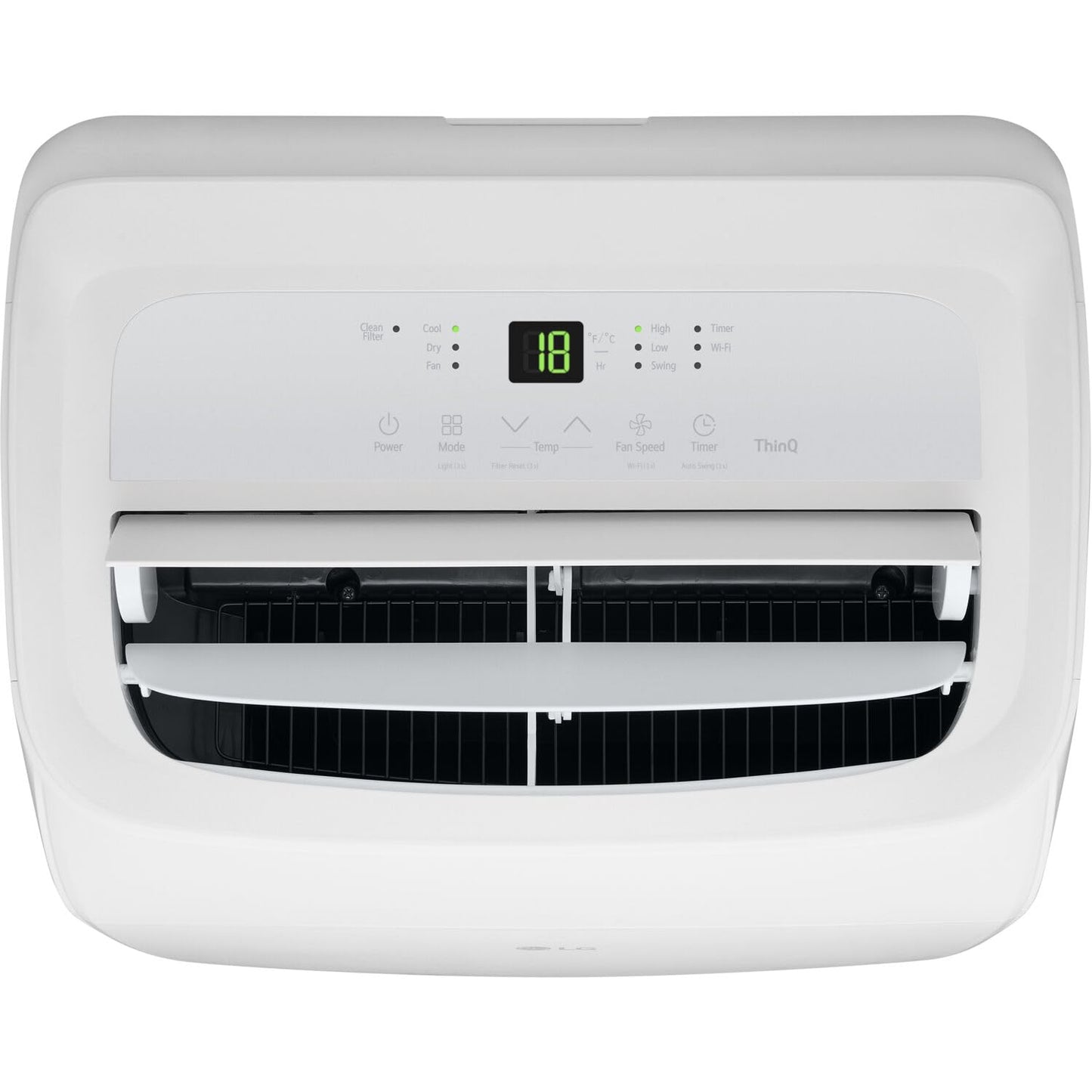 LG 10,200 BTU (DOE) / 14,000 BTU (ASHRAE) Smart Portable Air Conditioner, Cools 450 Sq.Ft. (18' x 25' room size),Smartphone & Voice Control works with LG ThinQ, Amazon Alexa and Hey Google, 115V