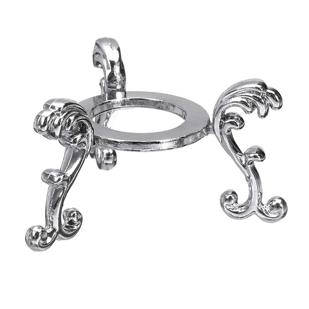 F-ber 60mm/2.4" Pink Crystal Faceted Diamond Paperweight w/ Silver Base Stand Jewels Wedding Decorations Centerpieces Cut Glass Display Ornament Gift Home Decor