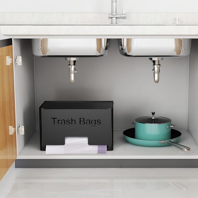 Extra Large Trash Bag Holder Dispenser, Metal Garbage Bag Dispenser Roll Holder