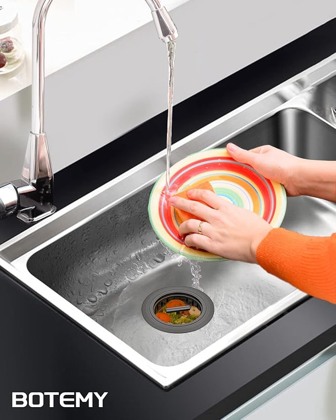 BOTEMY B9171 Bronze Kitchen Sink Drain Kit 3 1/2 Sink Strainer