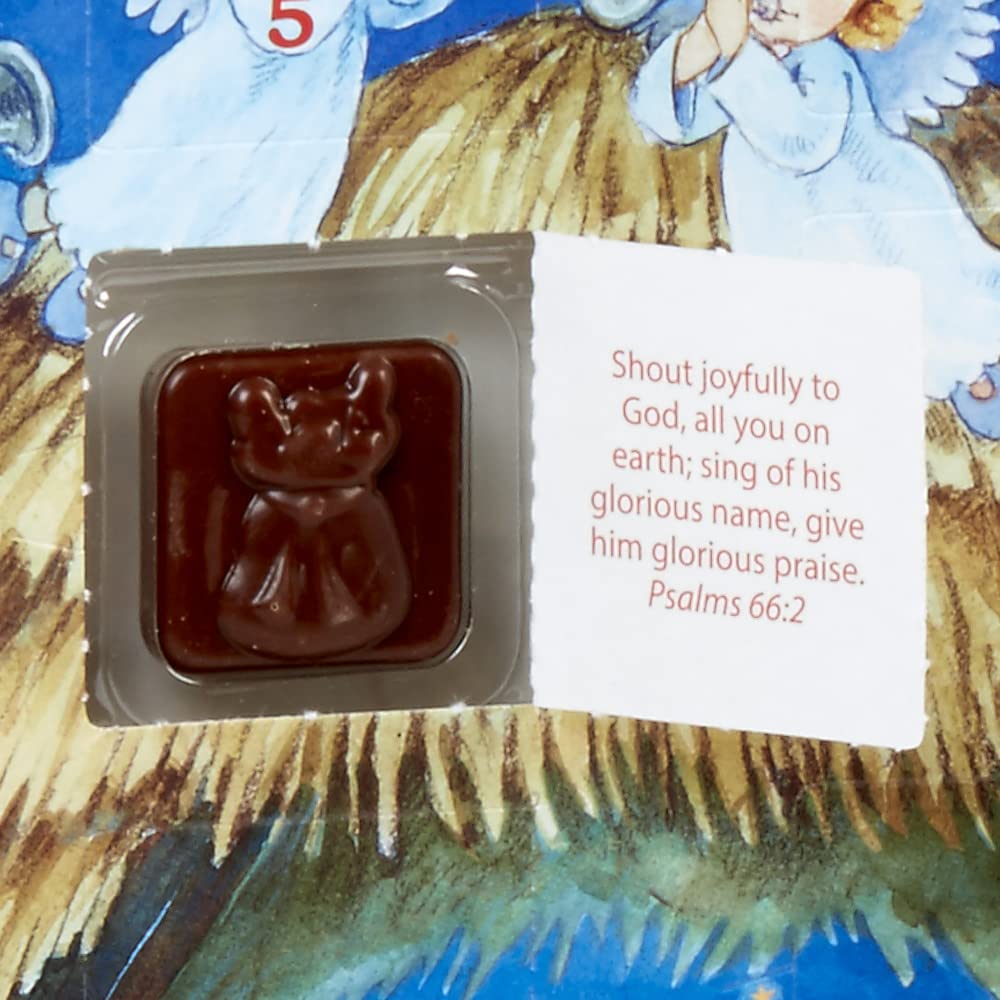 Nativity Chocolate Advent Calendar by Vermont Christmas Company - Delicious Milk Chocolate - Nativity Story - Celebrate the True Meaning of Christmas