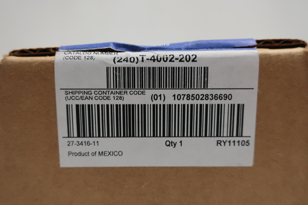 Johnson Controls T-4002-202 Single Temperature High Volume Output Thermostat, Reverse Acting, Horizontal Mounting