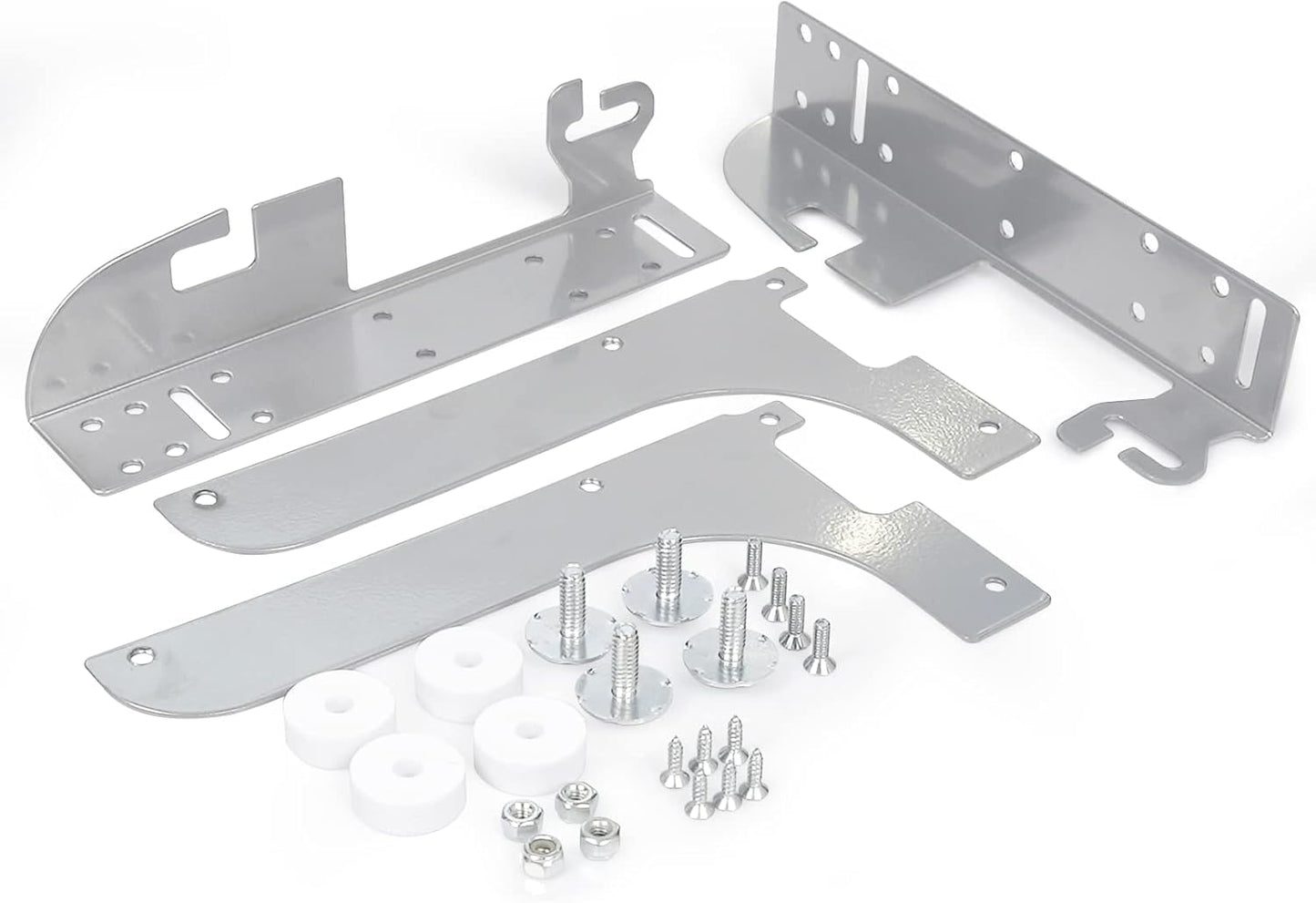 5WB-DMKIT Metal Door Shelf Mount Silver Kit for 5wb1 5wb2 5cw2 Organizer Basket Series RV Pull Out Wire Baskets Cabinet Kitchen Cookware Organizers Waste Containers