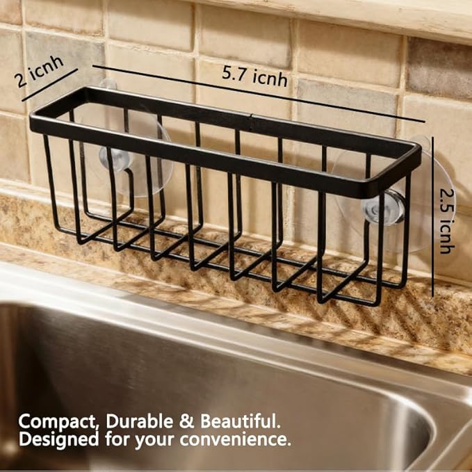 JANE'S CUTIE Kitchen Sink Sponge Holder, Kitchen Sink Sponge Rack, Sink Box