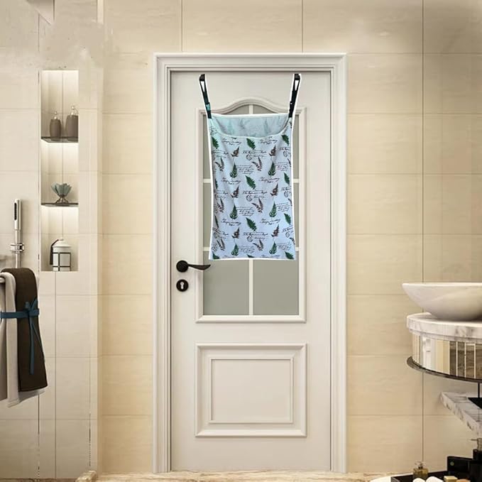 This Innovative Hamper Hangs From Rails, Doors And Hooks.HDHYK Hanging Laundry
