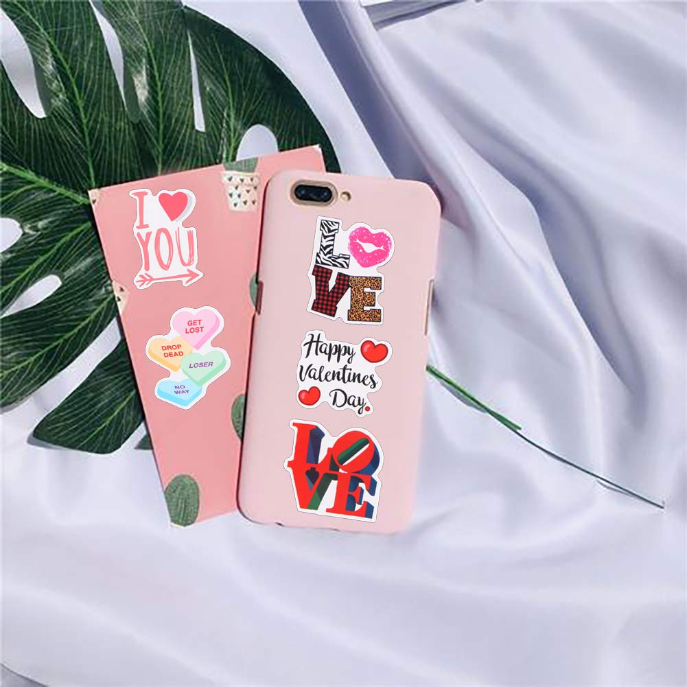 FaCraft Valentines Day Stickers - Love Sticker Scrapbook Stickers for Laptop Gift Box Envelopes Seal I Love You Card, Couple Daily Planner, Weeding Scrapbooking Supplies Valentine Sticker