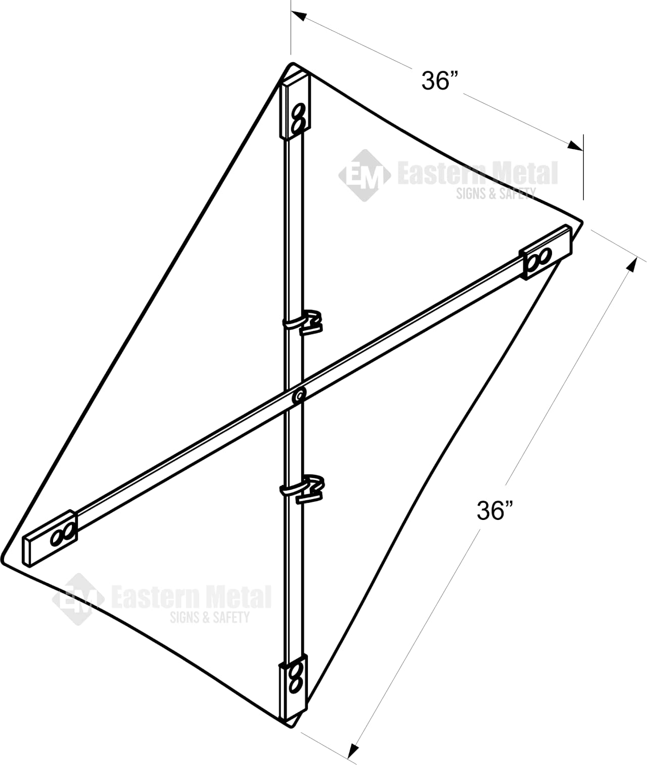 Traffic Roll-Up Sign Kit with Stand – 36 Inch Roll-Up Safety Sign & Portable Tripod Stand, High Visibility, Easy Setup (Utility Work Ahead, Reflective)