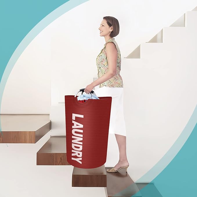 StorageRight 115L Large Laundry Basket, Laundry Hamper, Dirty Clothes Hamper