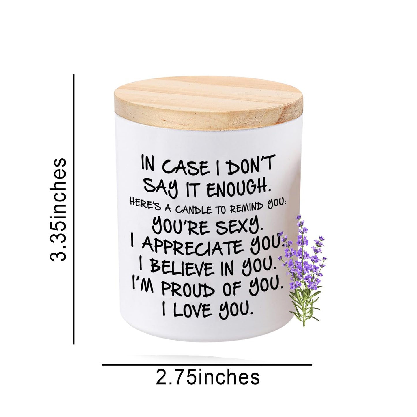 BFJLIFE Candles Gifts for Her Funny Novelty Unique Valentines Mothers Day Anniversary Birthday Christmas Gifts for Her Girlfriend Wife Women Stocking Stuffers Lavender Scented Soy Candle
