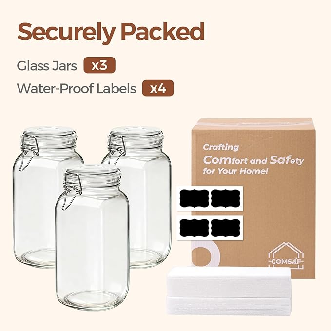 ComSaf Airtight Glass Jars