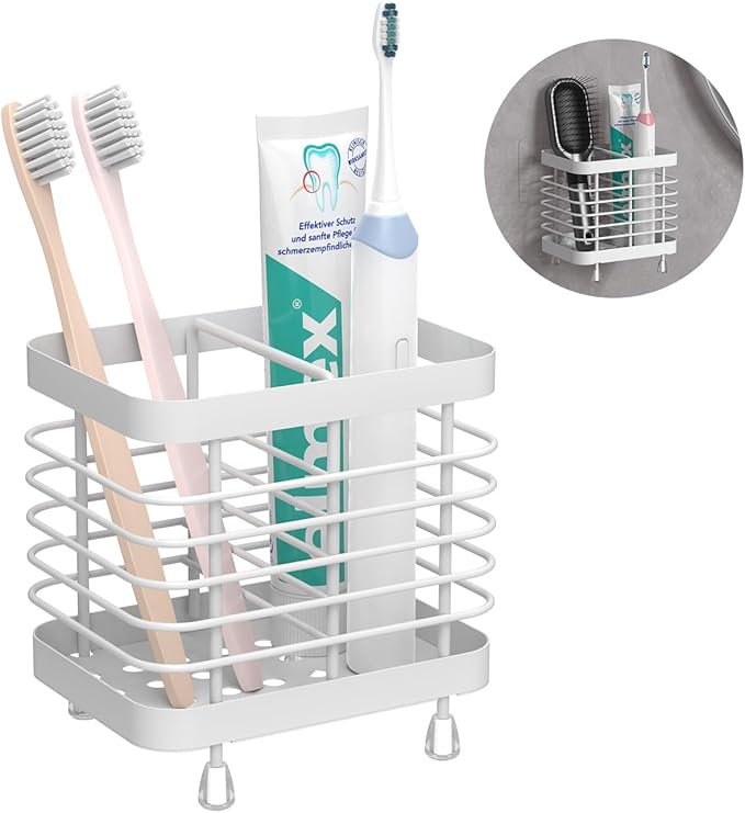 Luxspire Toothbrush Holders for Bathroom, Stainless Steel Electric Toothbrush