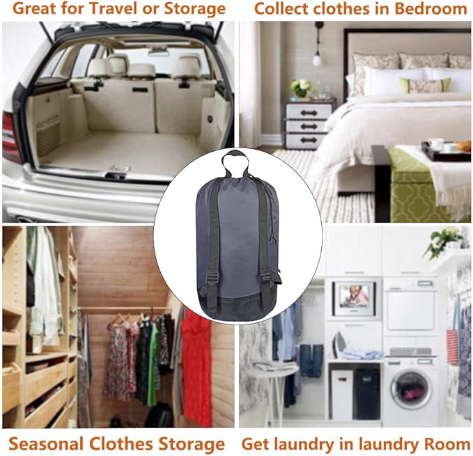 Washable Laundry Bag Backpack