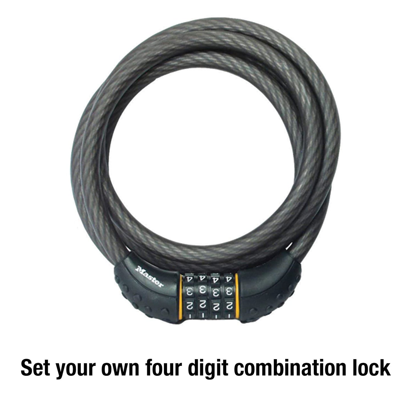 HOVERFLY OUREA 26" 750W Electric Mountain Bike & Master Lock 8122D Combination Cable Lock for Bicycles, ATVs, Grills, Lawn Mowers
