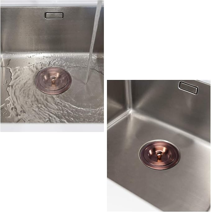 KONE 3/1-2 Inch Sink Drain Assembly Antique Copper Kitchen Sink Drain Kit