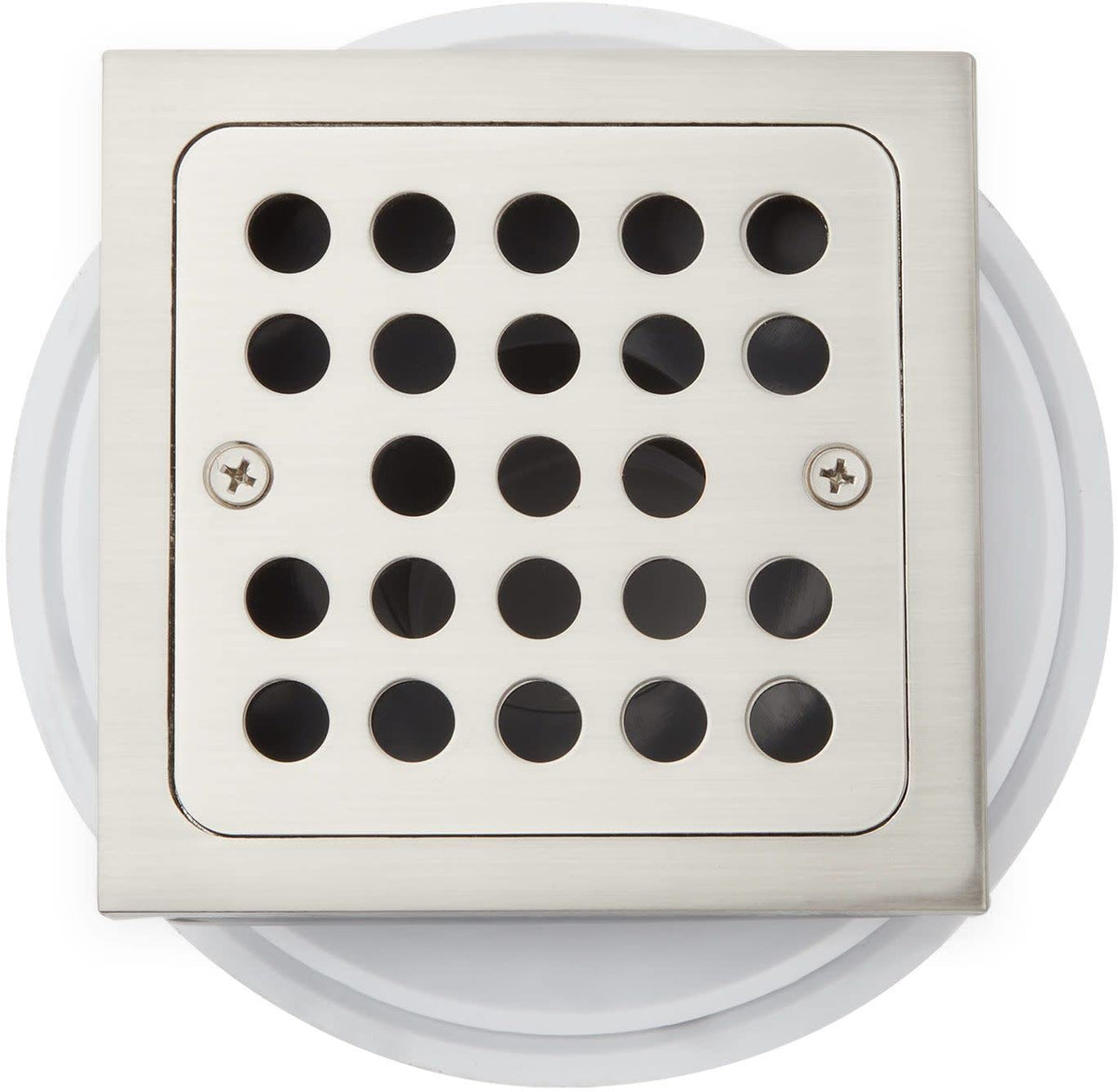 Signature Hardware 948036 FundamentALL 4-1/2" Square Shower Drain - Polished Brass