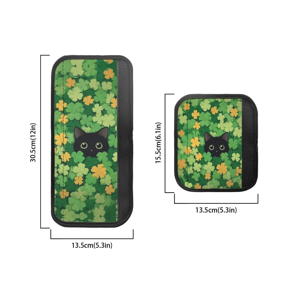 Hwzdsyxl Black Cat Shamrock Print Refrigerator Door Handle Covers 6 Pieces Fridge Oven Protector Kitchen Appliance Handle Gloves Protector for Microwave Dishwasher Stove St. Patrick's Day Decor