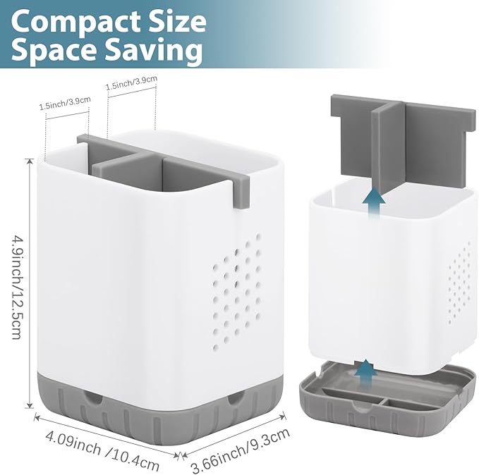Boperzi Toothbrush Holders for Bathrooms, Detachable Electric Toothbrush Holder