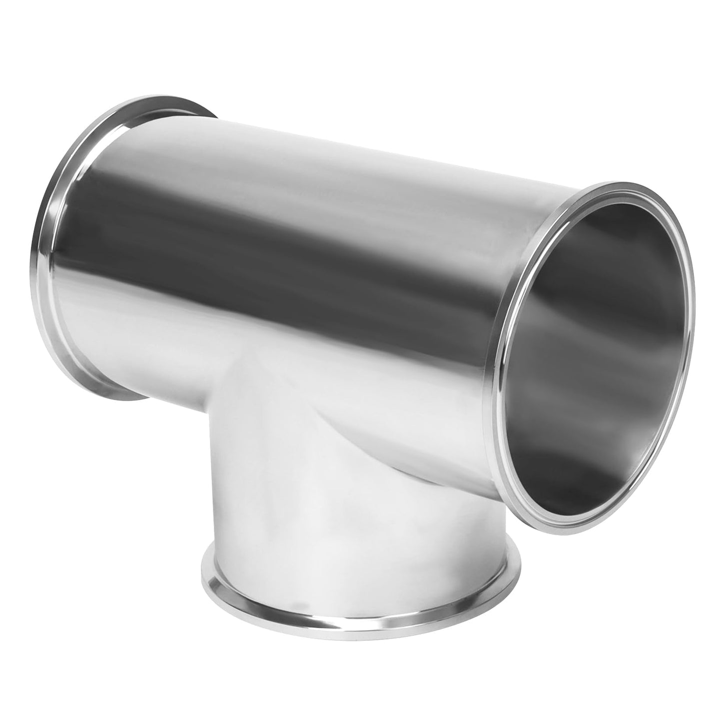 DERNORD Clamp Tee 3 Way Stainless Steel 304 Sanitary Fitting Fits 6" Ferrule Tri-clamp (Pipe OD 152mm)