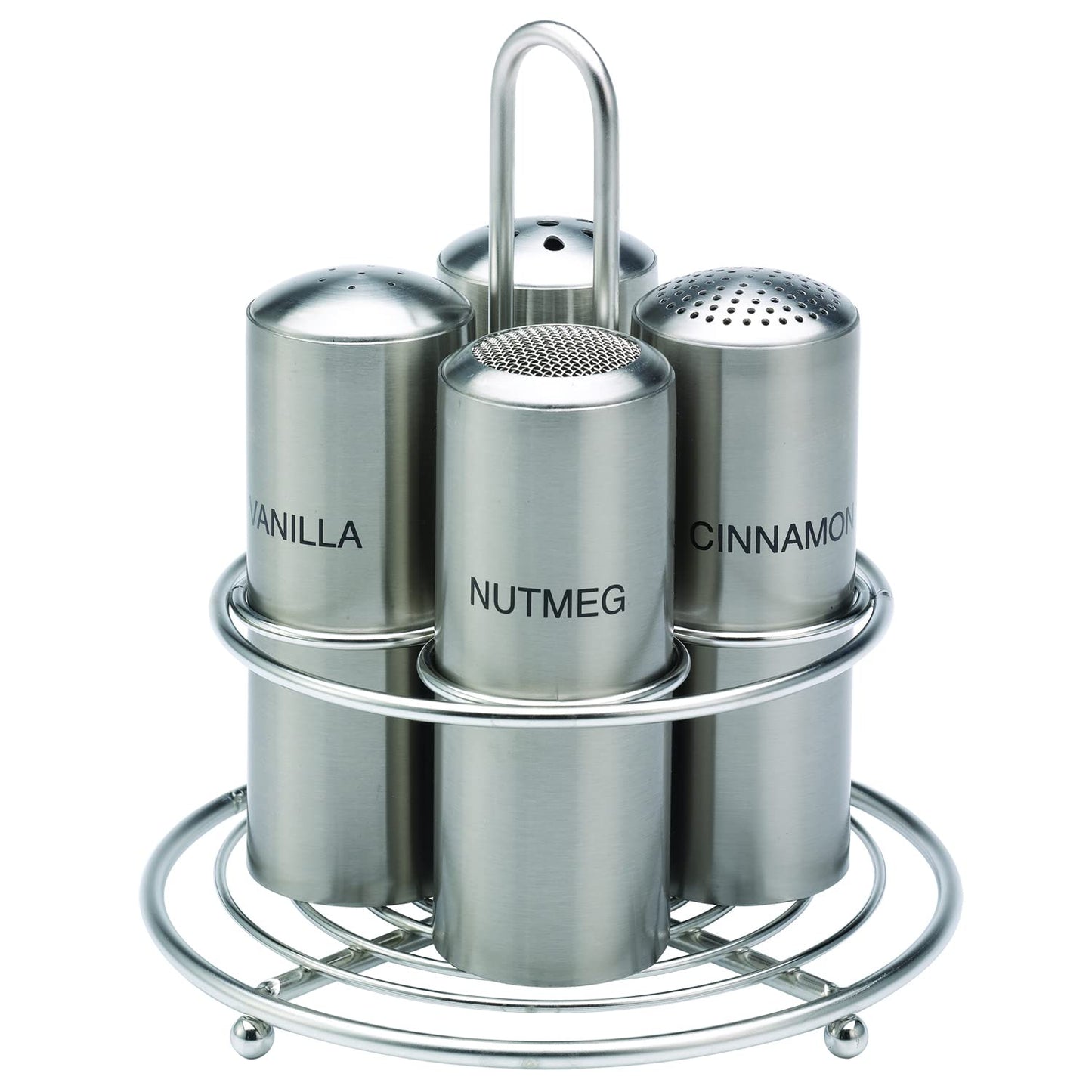 Service Ideas STCMESHNUTM Condiment Shaker, Mesh, Nutmeg Imprint