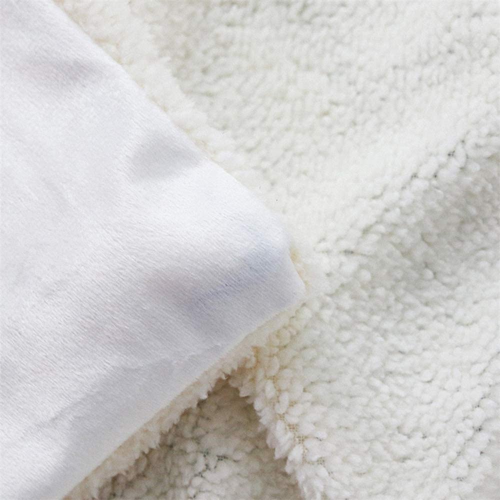 Feelyou Cute Axolotl Sherpa Blanket - Cartoon Watermelon Salamander Fleece Throw - Kawaii Ocean Sealife Plush Gift for Girls Women - Fuzzy for Sofa Bed Couch, 40x50 Inches