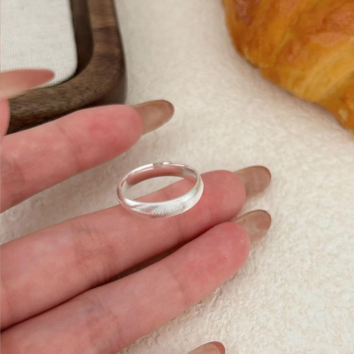 LUDKCCIR Lymphatic Magtherapy Cats Eye Ring for Women, Dainty Lymph Detox Drainage Titanium Ion Therapy Rings Finger Jewelry Gift for Men Gold 8