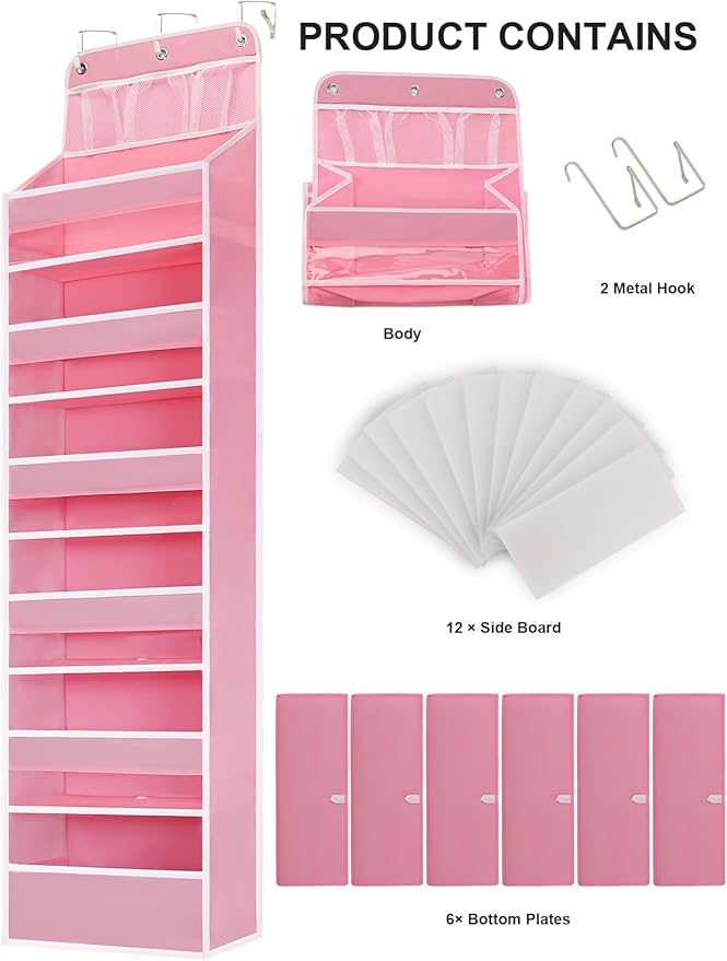 Over Door Hanging Organizer, No Tilt Baby Closet Organizer
