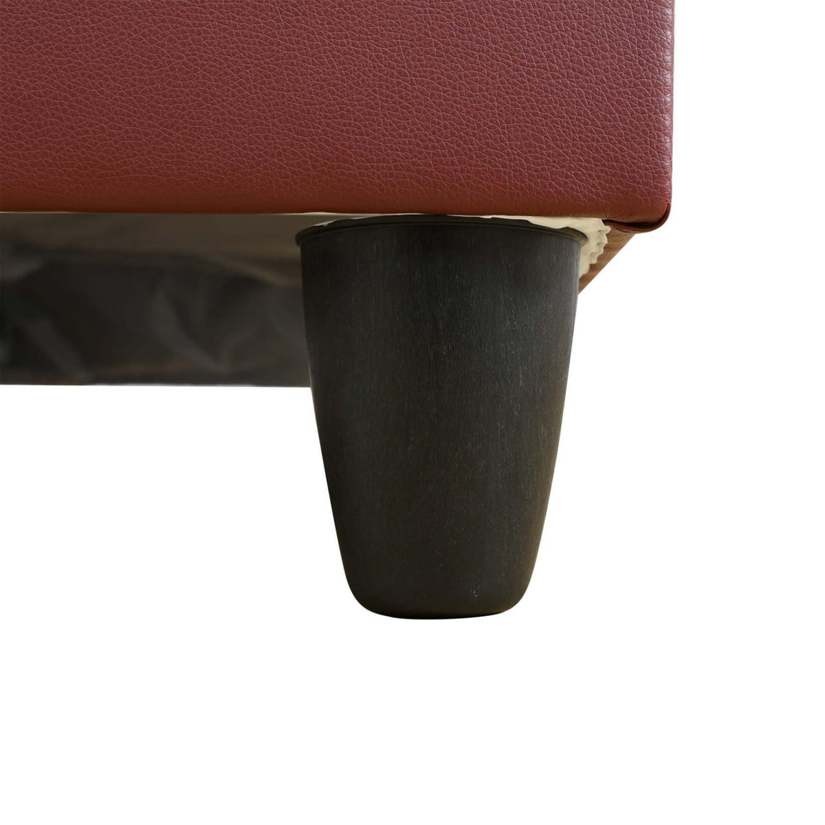 UOCFYK Sectional Sofa Couch with Right Chaise, Faux Leather L Shaped Couches for Living Room, Office, Apartments, Small Space, Red
