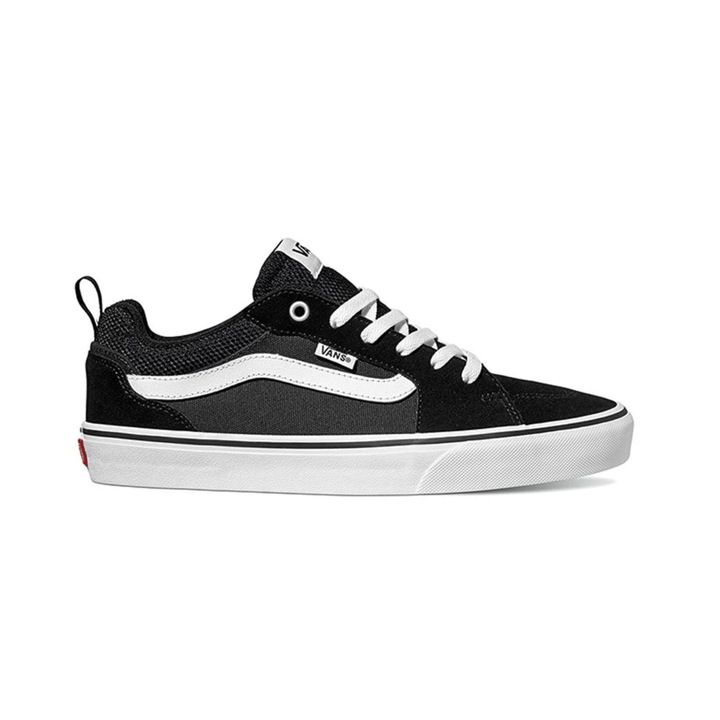 Mens Vans Size 9.5, Filmore Sneaker Black & White Suede & Mesh Canvas Lace Up Shoes, Low Top Men's Trainers, Lightweight Men's Shoes by Vans Active Wear Range (9.5 UK)