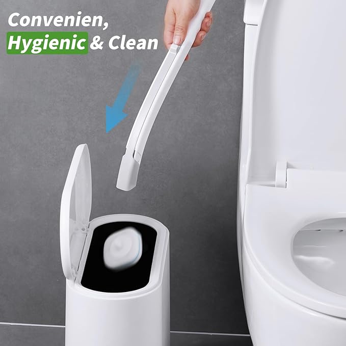oshang 28 Count Toilet Brush Refills, Toilet Refill Pads, Disposable Toilet