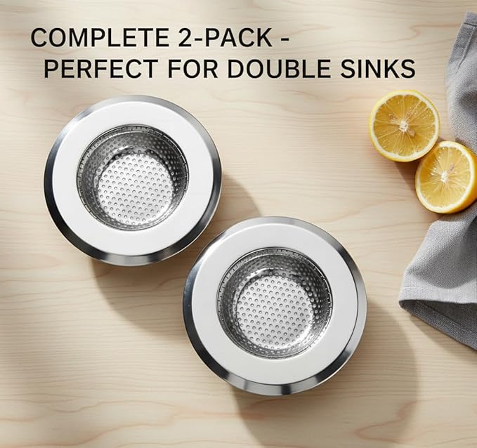 2-Pack 4.5 Inch Sink Strainers
