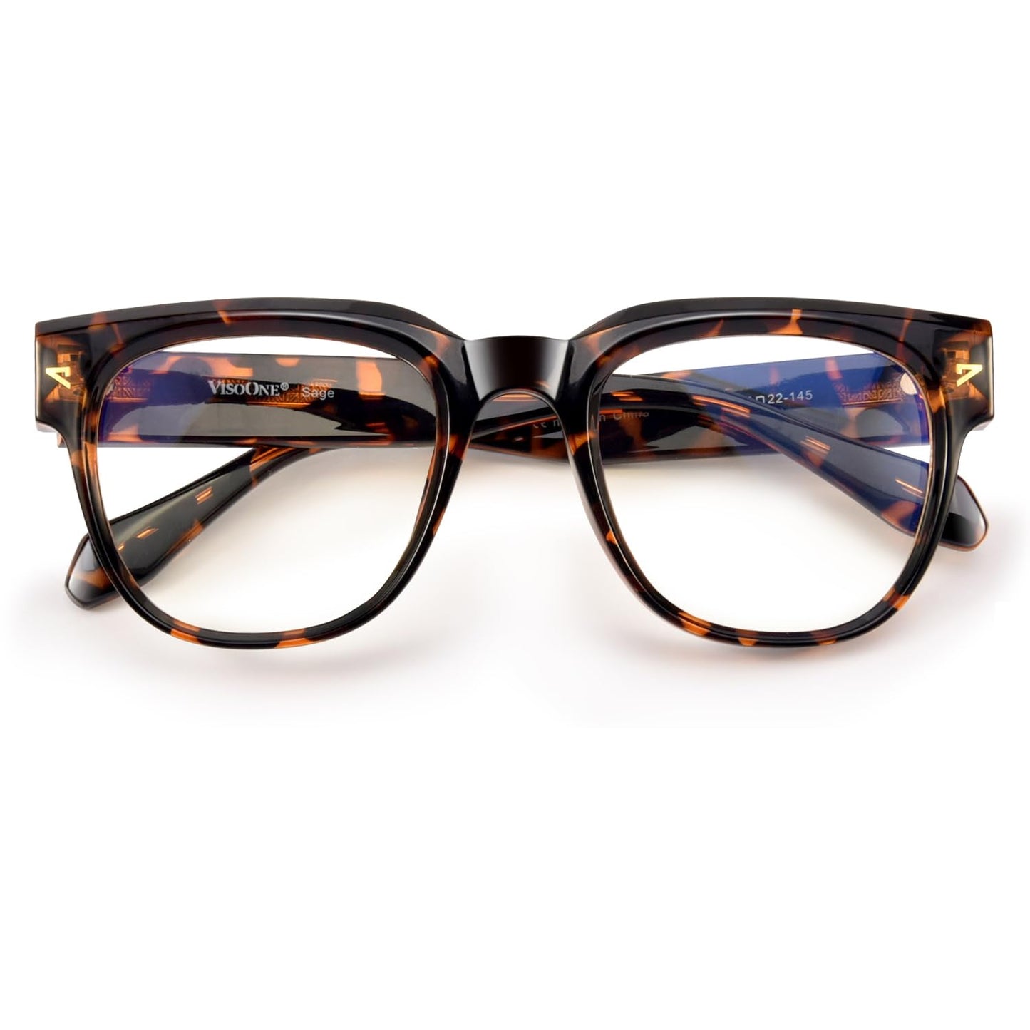 VISOONE Square TR90 Blue Light Blocking Glasses with Anti Glare Computer Glass Woman and Men SAGE