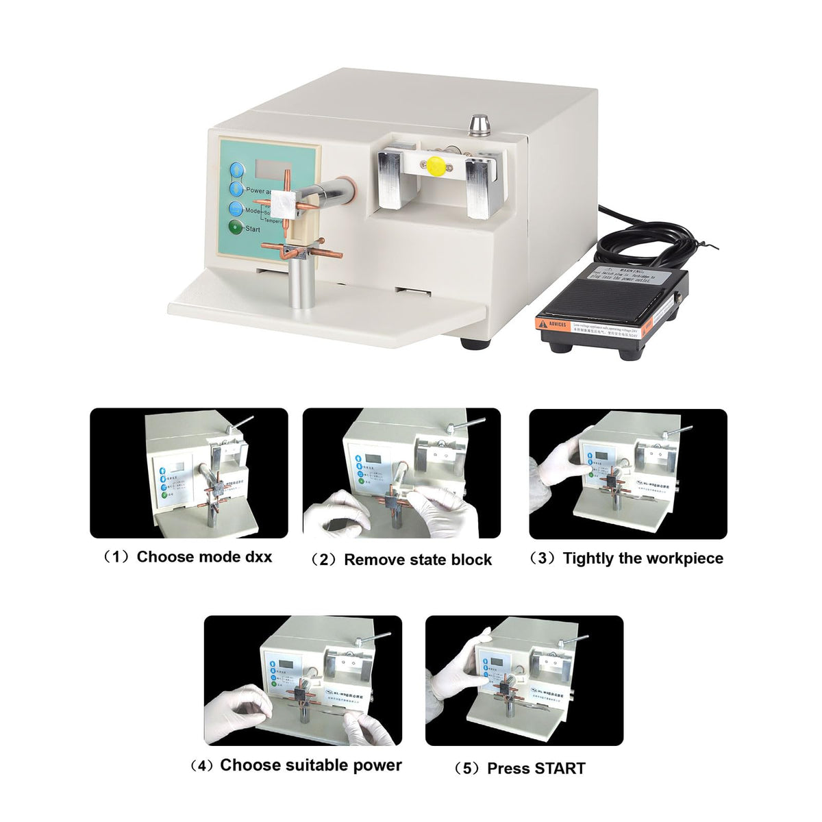 Smile Dental HL-WD II Dental Spot Welder Machine Orthodontic Heat Treatment Dental Lab Equipment 110V