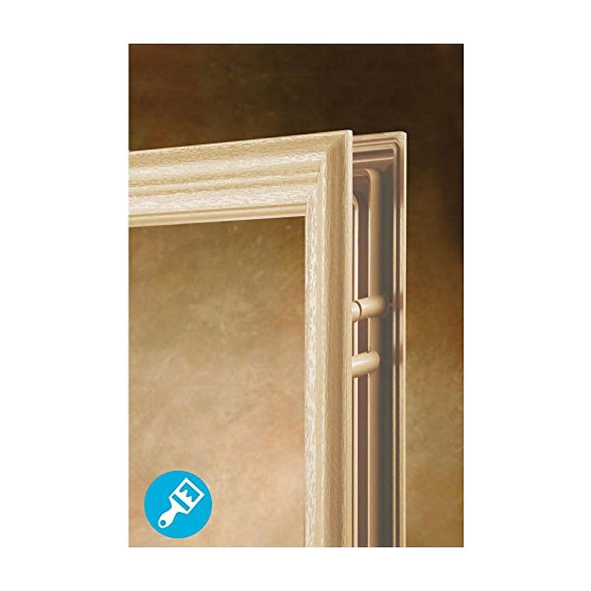 ODL Exterior Front Door Glass Replacement – Home Improvement - Entry Door Inserts Glass Kit with Low-E Double Pane Tempered Clear Glass - 4 Light Grid - 24" x 38"
