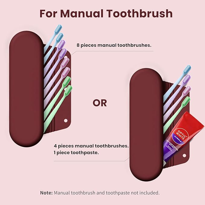 Silicone Electric Toothbrush Travel Case, Manual Toothbrush Travel Cover