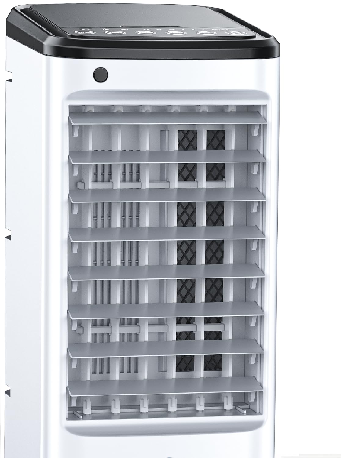 CENSTECH Evaporative Air Cooler, Swamp Cooler Air Conditioner w/ 12H Timer for Auto-off, 6 Upgraded Ice Packs, 3-Speed Windowless Air Conditioner, Smart Remote, Dual Tank Portable Air Cooler for Room