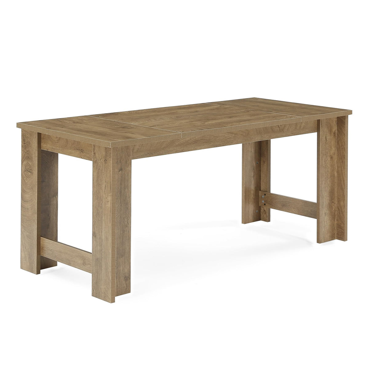 Tribesigns 70.8" Modern Executive Desk, Wooden Office Computer Desk, Long Workstation with Sturdy Panel Legs, Rectangular Writing Desk for Office, Business, Natural