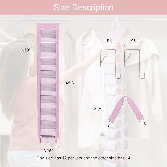 Legging Organizer Storage, Shirt Organizer, Foldable Hanging Closet Organizer