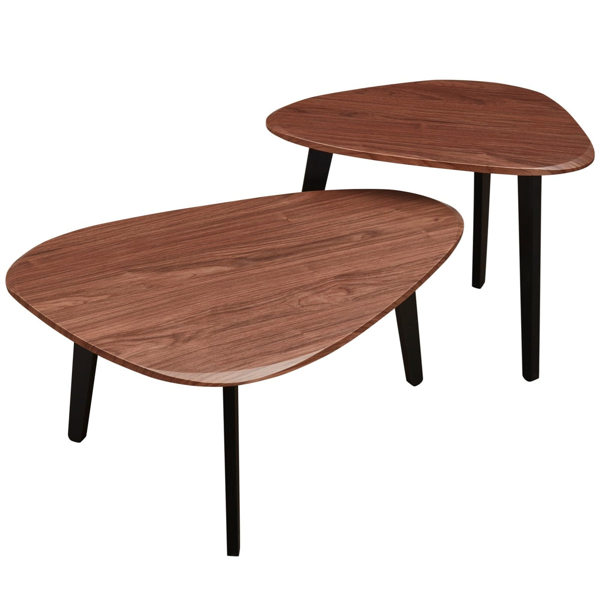DURISEN Nesting Coffee Table Set of 2-Mid Century Modern Coffee Table