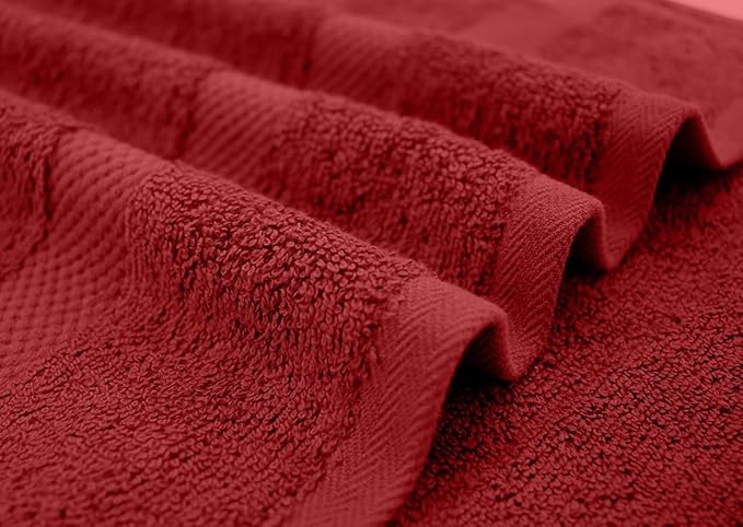 DAN RIVER Bath Towels Set of 4, 27 x 54 Inches, 100% Cotton, Larger & Lighter