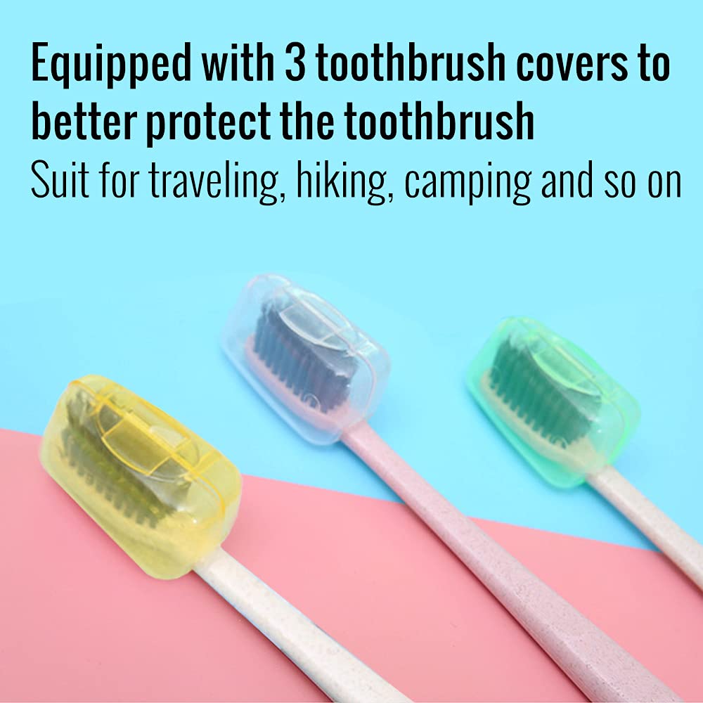 GRUISE Black Toothbrush Holder for Bathroom, Water Absorption Fast Drying Diatomite Toothbrush Holders for Electric Toothbrush Toothpaste Shaver Razor (Black+3covers)