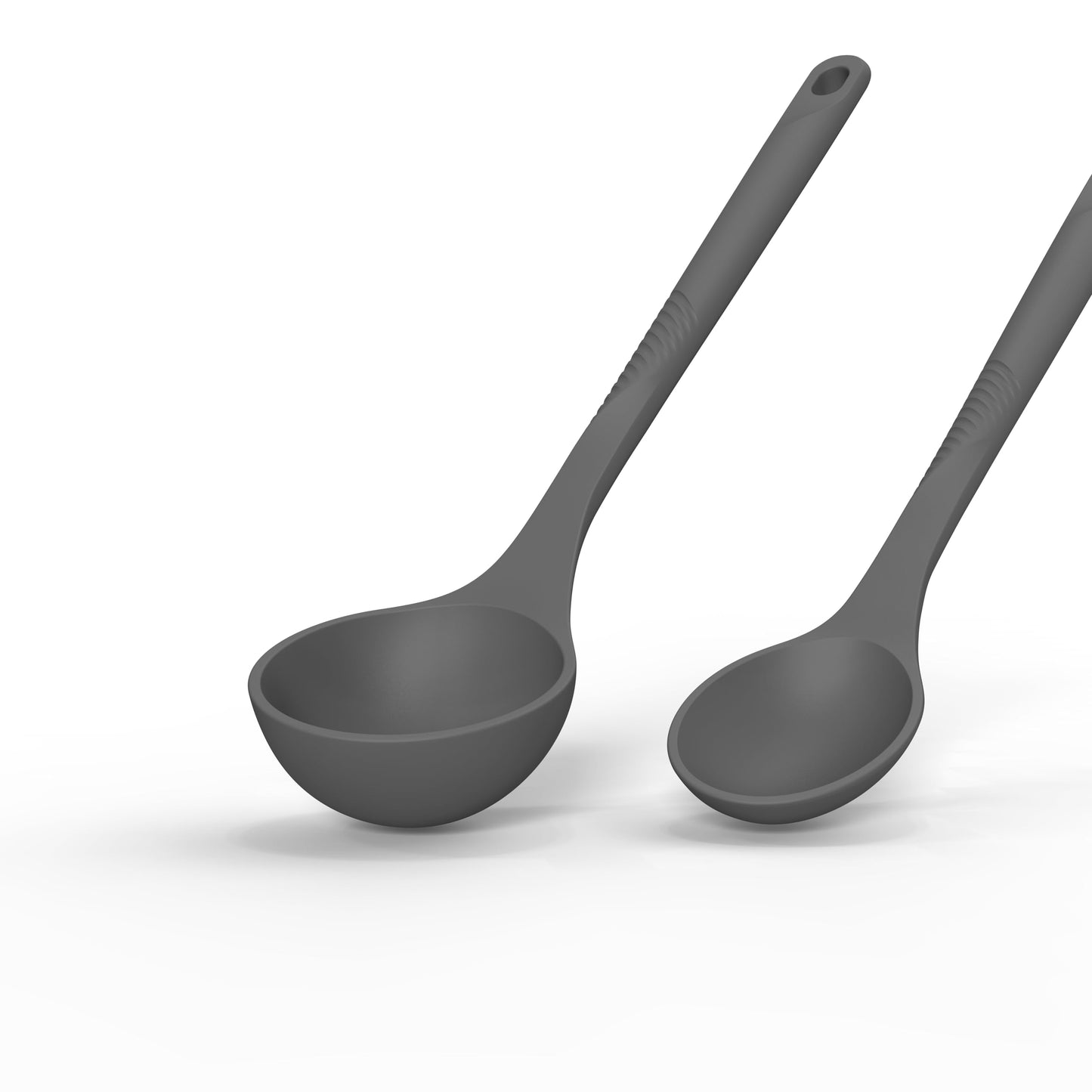 Silicone Cooking Utensils Set - 600°F Heat Resistant, Nonstick Kitchen Utensil Set with Spatulas, Spoons, Whisk, Tongs, BPA Free, Dishwasher Safe (Gray)
