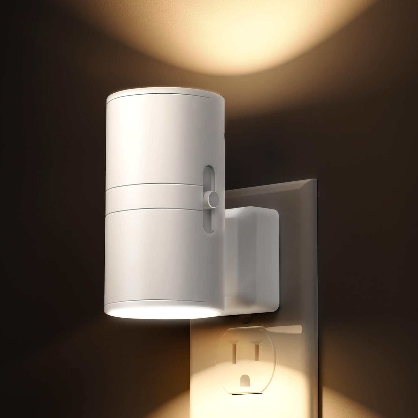 L LOHAS LED Night Light Plug in, Night Lights Plug into Wall, Light Sensor, 0-100LM Soft White 3000K, Dimmable Night Light, Modern Nightlight for Kids Bathroom Hallway Bedroom Kitchen Stairway, 2 Pack