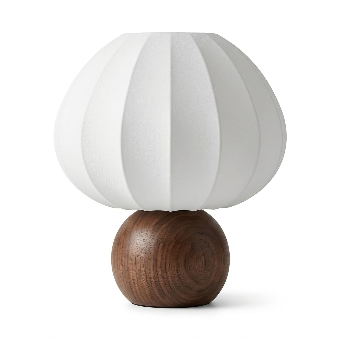 ARGO-HOME Mushroom Table Lamp, Metal Bedside Lamp with Stepless Dimming, Handcrafted Silk Lampshade Nightstand Lamp for Cozy Bedroom Living Room Kids Room