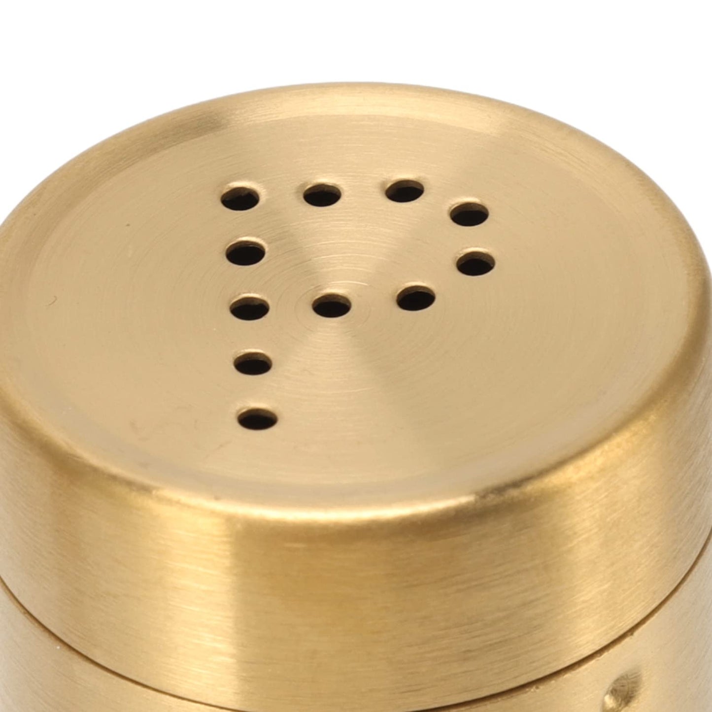 Stainless Steel Salt Shaker Gold 2 Pack with Fine Mesh for Salt Sugar Shaker Kitchen Seasoning Container