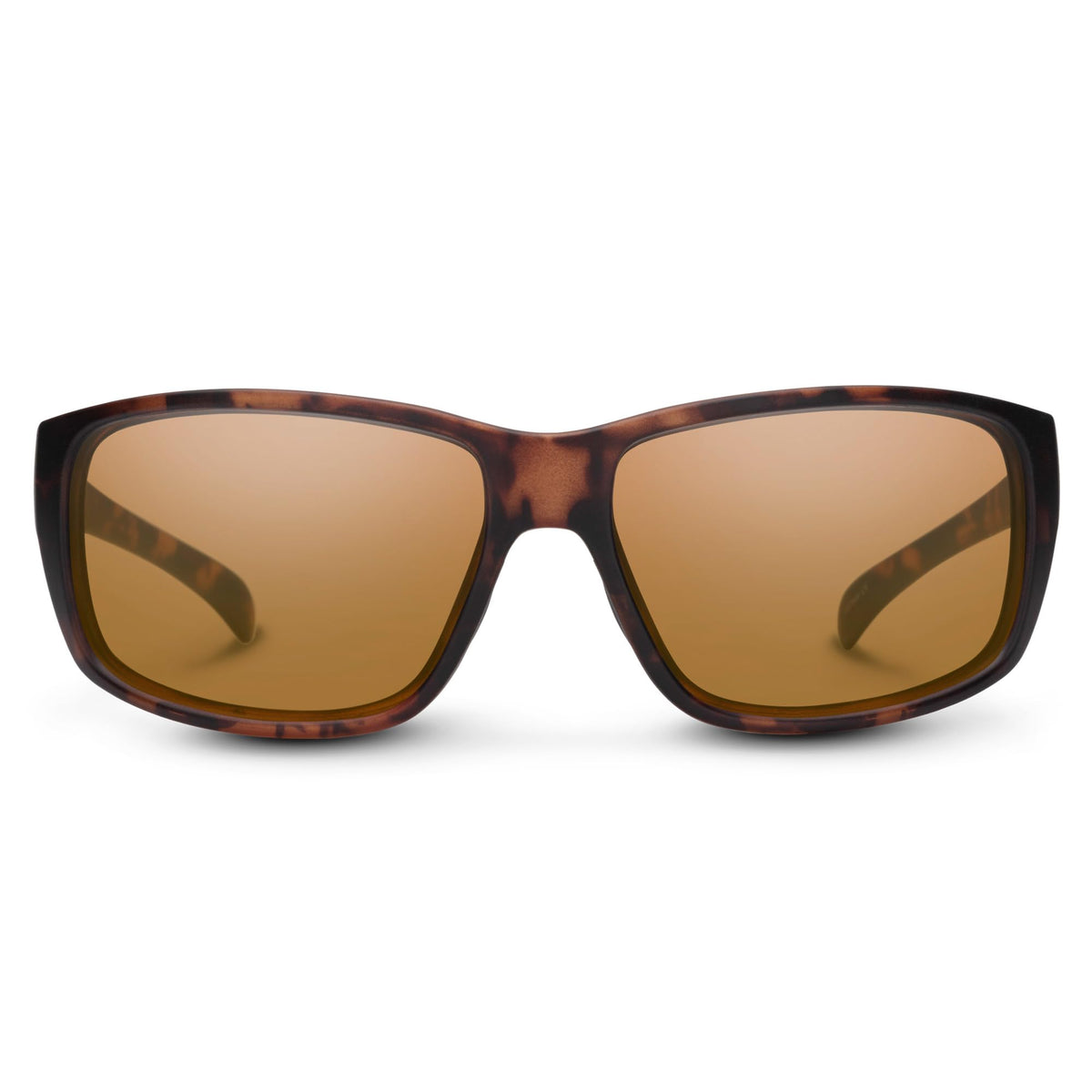Suncloud Milestone Polarized Sunglass with Polycarbonate Lens, Matte Tortoise Frame/Brown, One Size