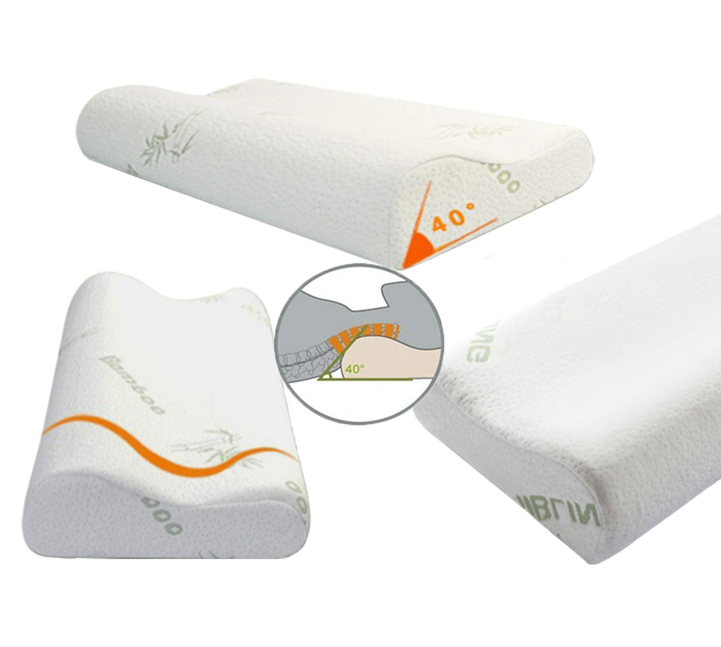 Ecosafeter 2025 New Upgrade Memory Foam Pillow- Cervical Orthopedic Deep Sleep Neck Pillow-Superior Comfort for Neck Shoulder Pain Sleeping